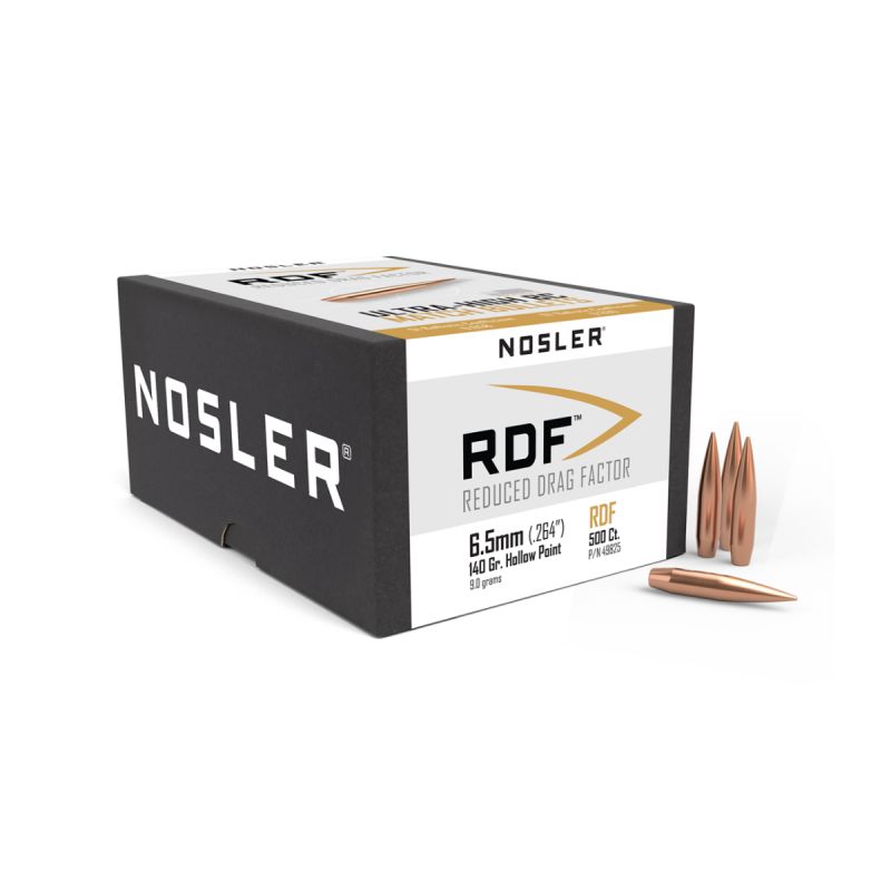 POCISKI NOSLER 6,5mm HPBT RDF 140gr (500) .49825